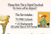 Whimsical Spring Girl Clipart Bundle, a Person Illustration by Fusion Dream (Thumbnail 8 of 9)