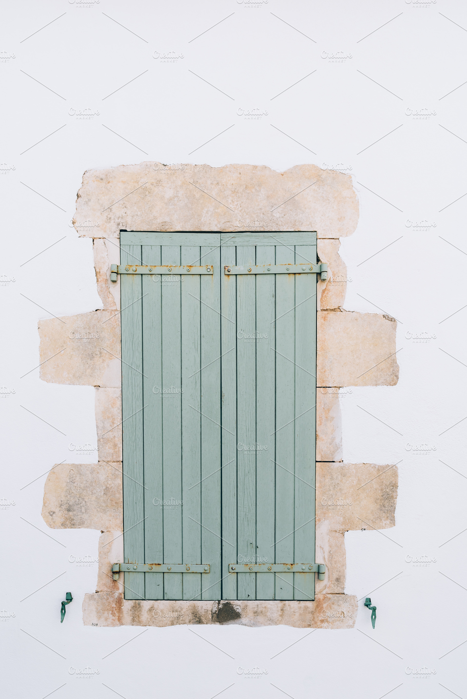 Window with green shutters stock photo containing re and aged, an Architecture Photo by Architect´s eye