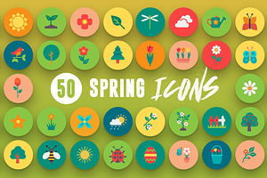 50 Spring Icons