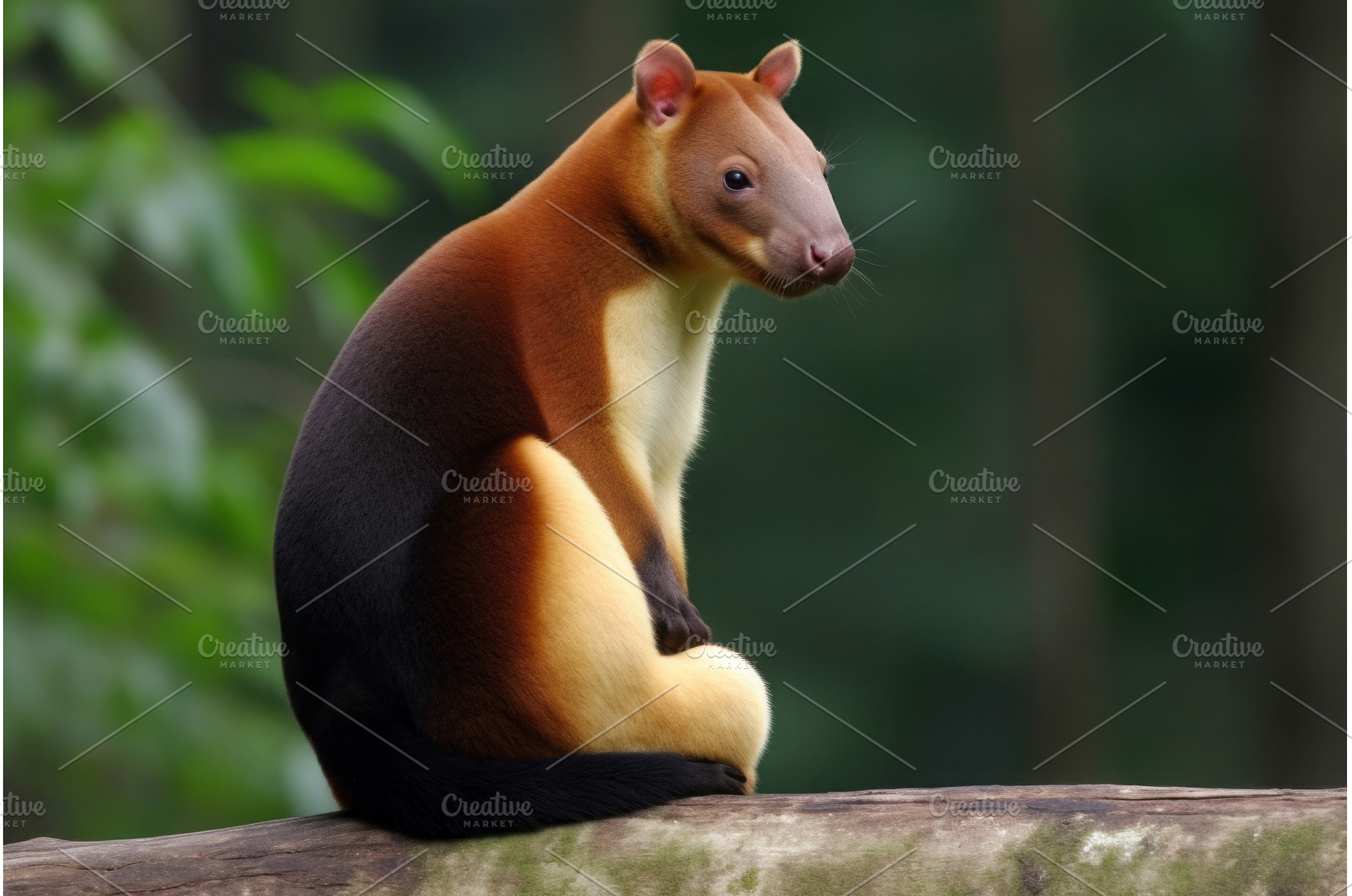 Tree kangaroo forest branch, an Animal Photo by Ylivdesign