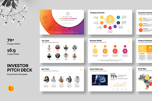 Investor Pitch Deck PowerPoint, a Presentation Template by White Graphic