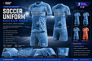 Soccer Kit Short Round Mockup 4 View, a Shirt Mockup by Mockup Power (Thumbnail 2 of 4)