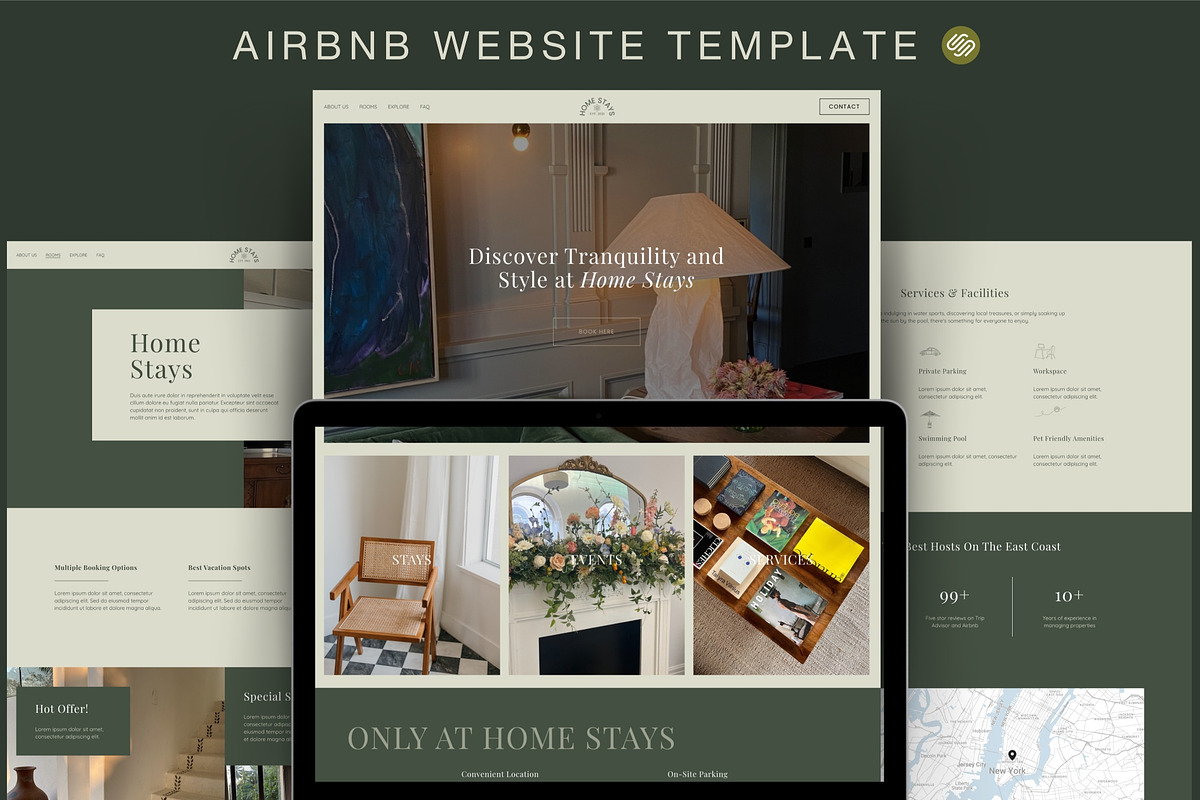 Airbnb Website Squarespace Template, a Squarespace Template by Story Native (Photo 2 of 12)