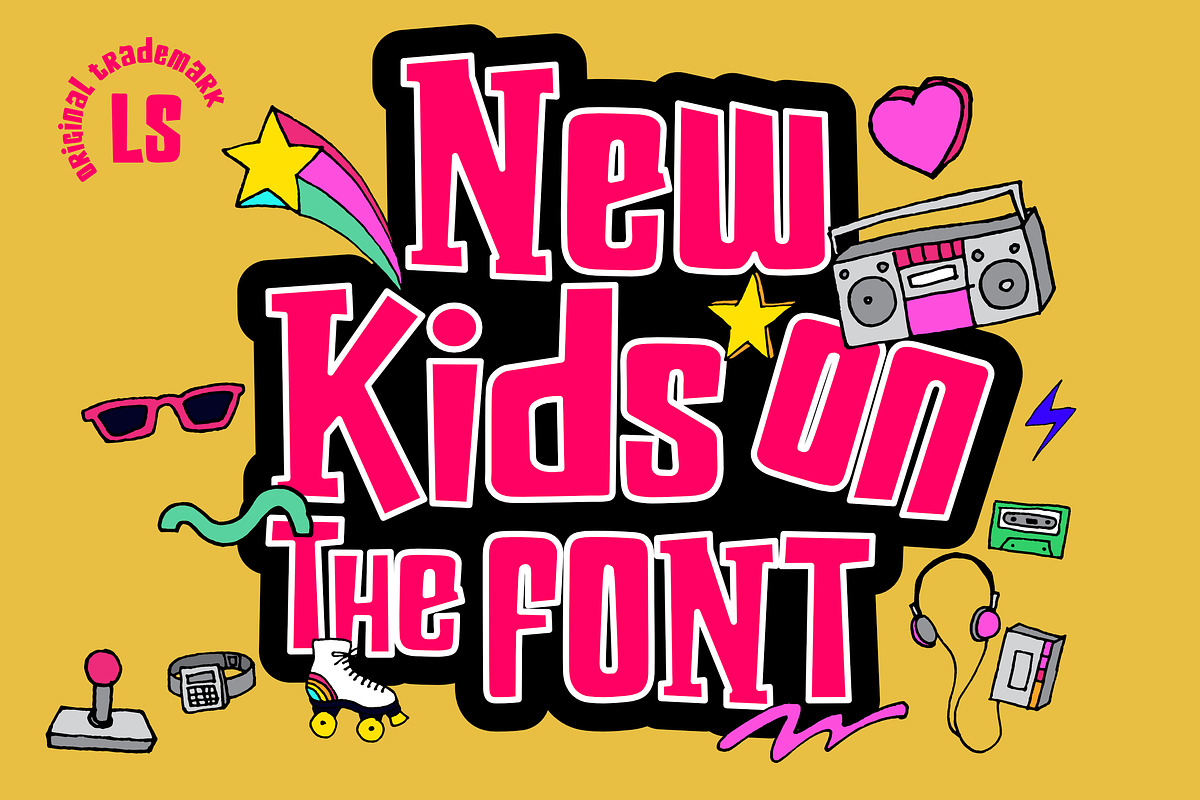 New kids on the Font, a Symbol Font by LetterStock (Photo 1 of 6)