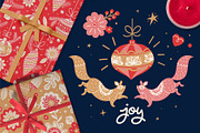 Festive Folk Graphic Collection, a Seasonal Illustration by rouxsupplyco (Thumbnail 3 of 12)