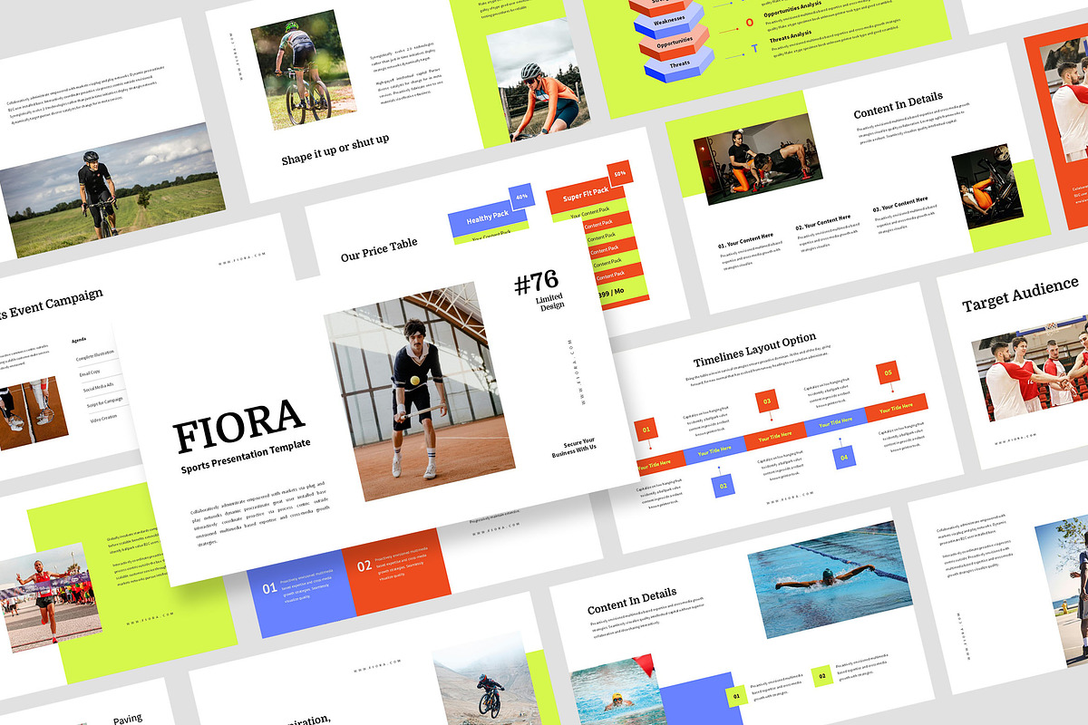 Fiora : Sports Powerpoint, a Presentation Template by Punkl Camp (Photo 1 of 9)