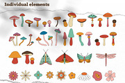 Retro Autumn - Magic Mushrooms, an Object Graphic by Sofico (Thumbnail 15 of 18)