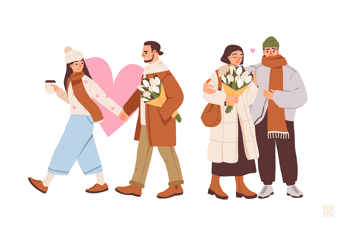 Cute Valentine’s Day People, a Person Illustration by vik.stock (Photo 3 of 7)