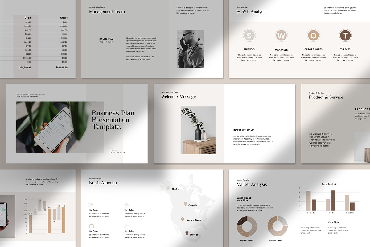 Business Plan PowerPoint Template, a Presentation Template by evgenystudio (Photo 17 of 17)