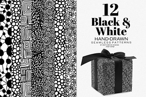 Black & White Hand-drawn Patterns