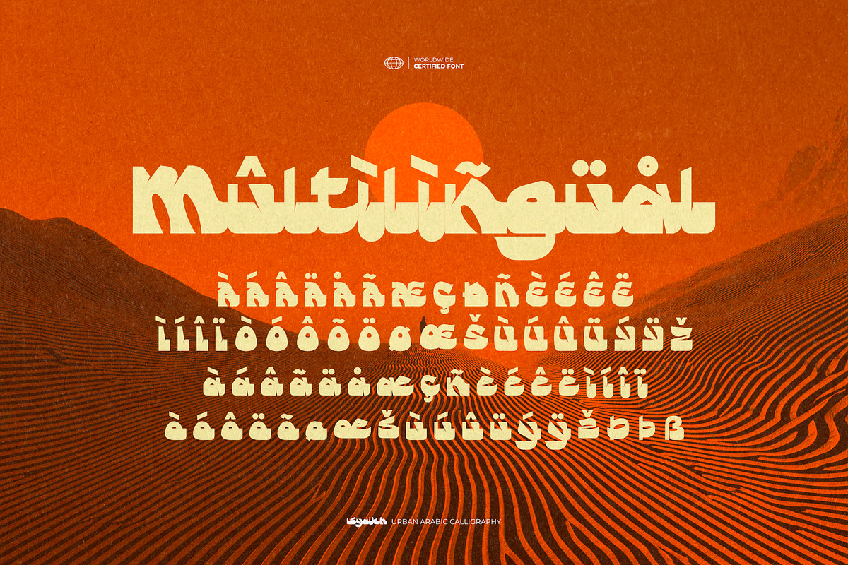 Syaikh - Urban Arabic Calligraphy, a Symbol Font by ikiiko (Photo 7 of 7)