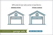 Minimal garage sale icons, an Outline Icon by Picture Window (Thumbnail 3 of 5)