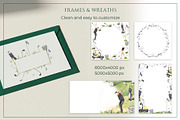 Golf Club Watercolor Collection, a Sport Illustration by WatercolorElena (Thumbnail 7 of 13)