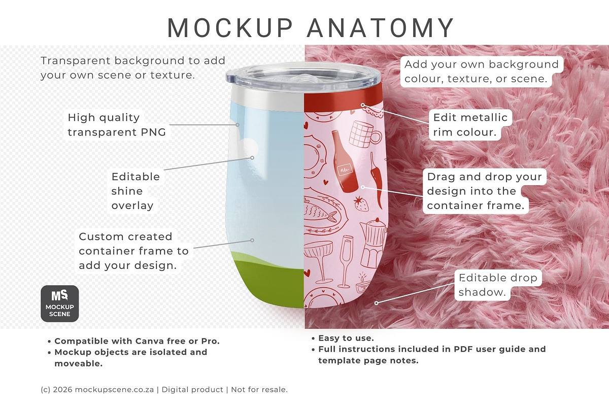 12oz Wine Tumbler Canva Smart Mockup, a Cups & Container Mockup by Mockup Scene (Photo 6 of 14)