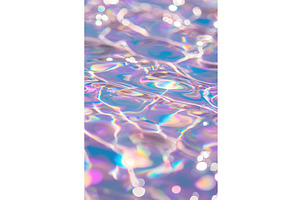 Iridescent Liquid Surface with Waves, an Illustration by Lermont51