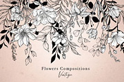 VINTAGE GARDEN FLOWERS, a Decorative Illustration by Papatongartist (Thumbnail 5 of 9)