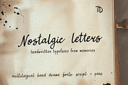 Nostalgic letters retro script font, a Script Font by TD fonts (Thumbnail 1 of 12)