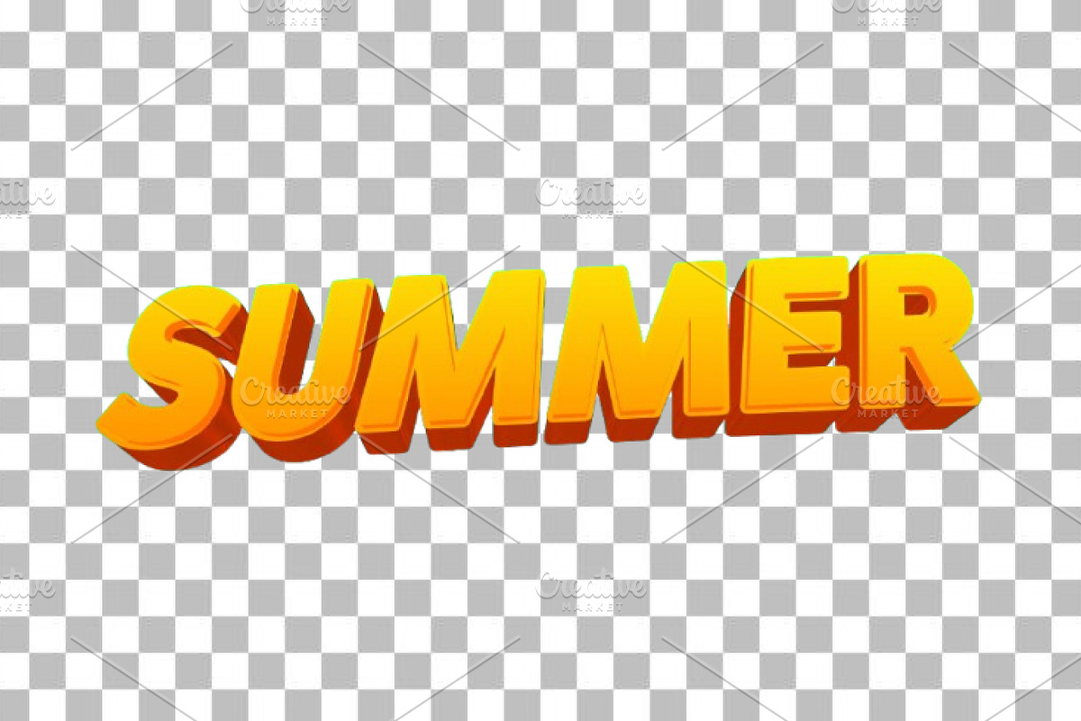 Summer Editable Text Effect PSD, a Layer Style Add-On by TrueVector (Photo 2 of 2)