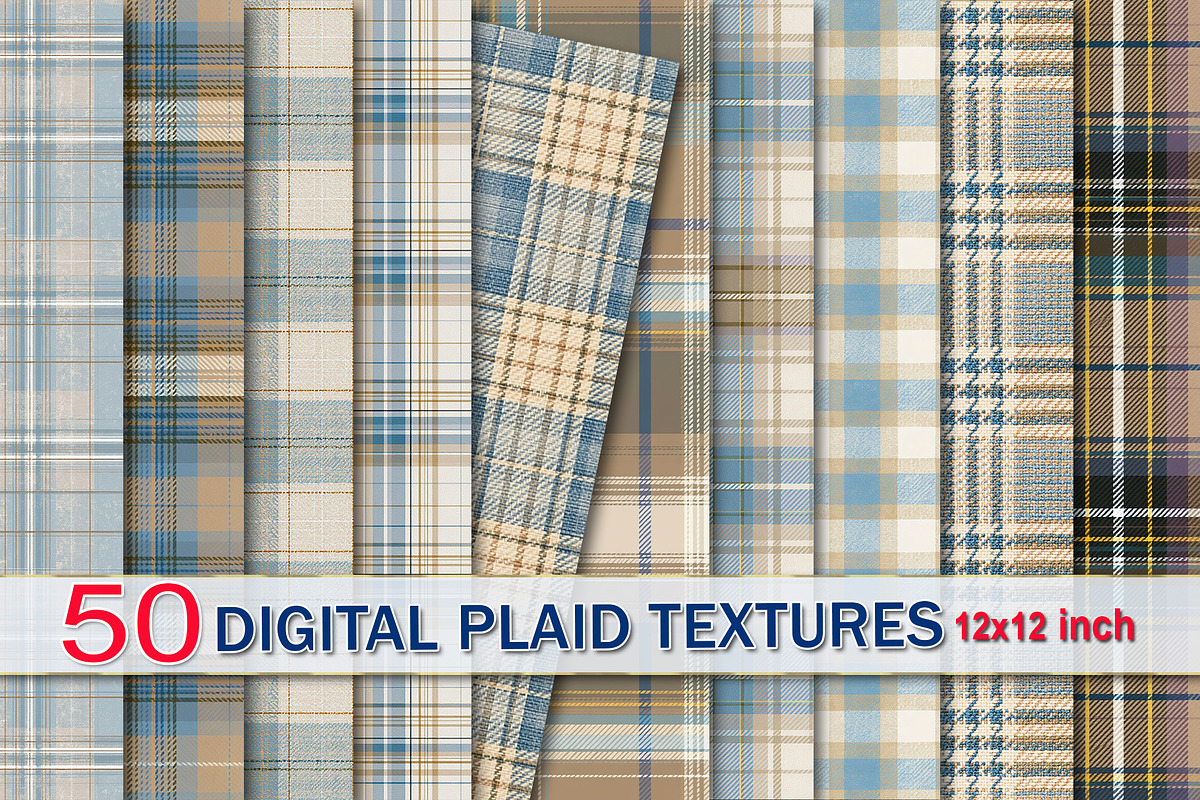Pastel Plaid Scrapbook Paper Pack, a Pattern Graphic by Area (Photo 16 of 31)
