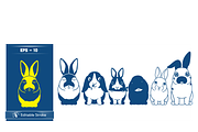Charming Bunny Character Set, an Object Illustration by CarWrap design (Thumbnail 3 of 3)