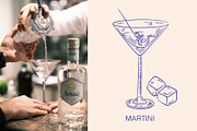 Cocktails vintage illustrations, a Food Illustration by Chaka_32 (Thumbnail 2 of 4)