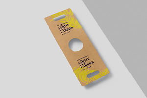 Kraft Single Cup Carrier Mockups