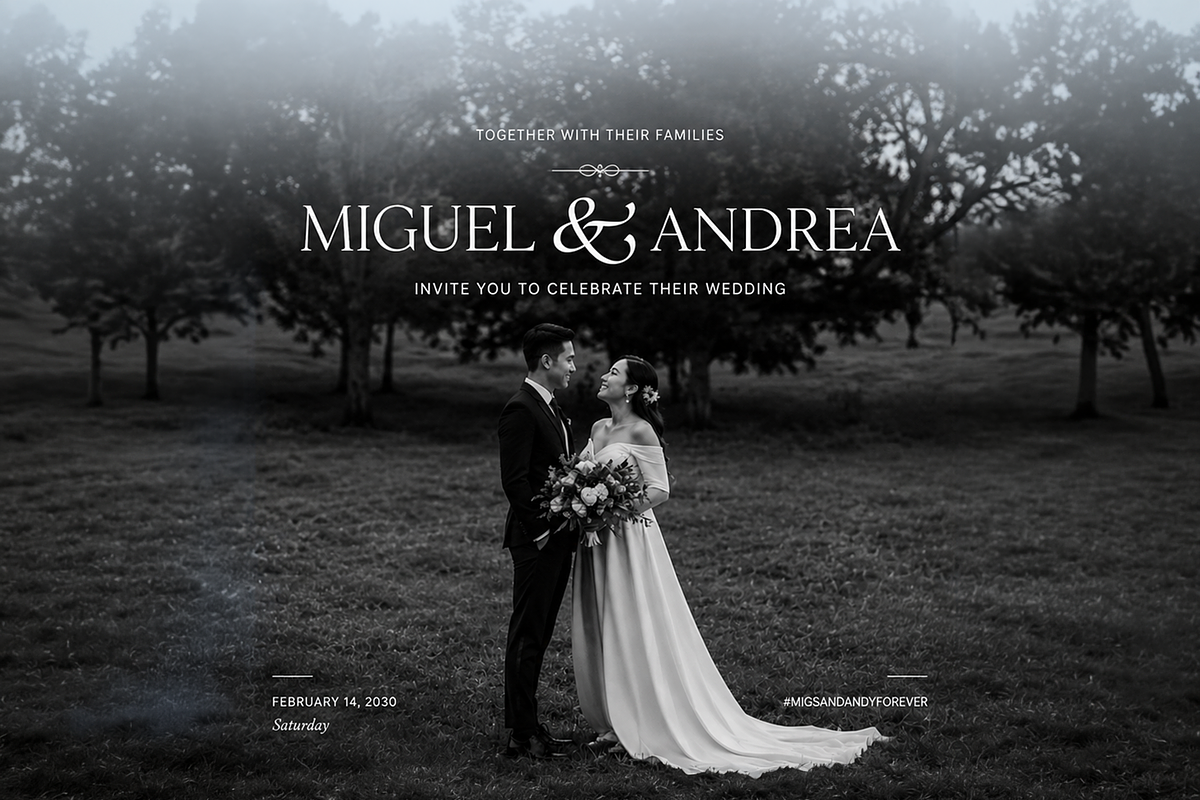 Wedding Website Canva Template, an UI Kit Template by SKVidz (Photo 1 of 7)