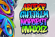 Bombsky Graffity Font, a Blackletter Font by Blankids Studio (Thumbnail 5 of 7)