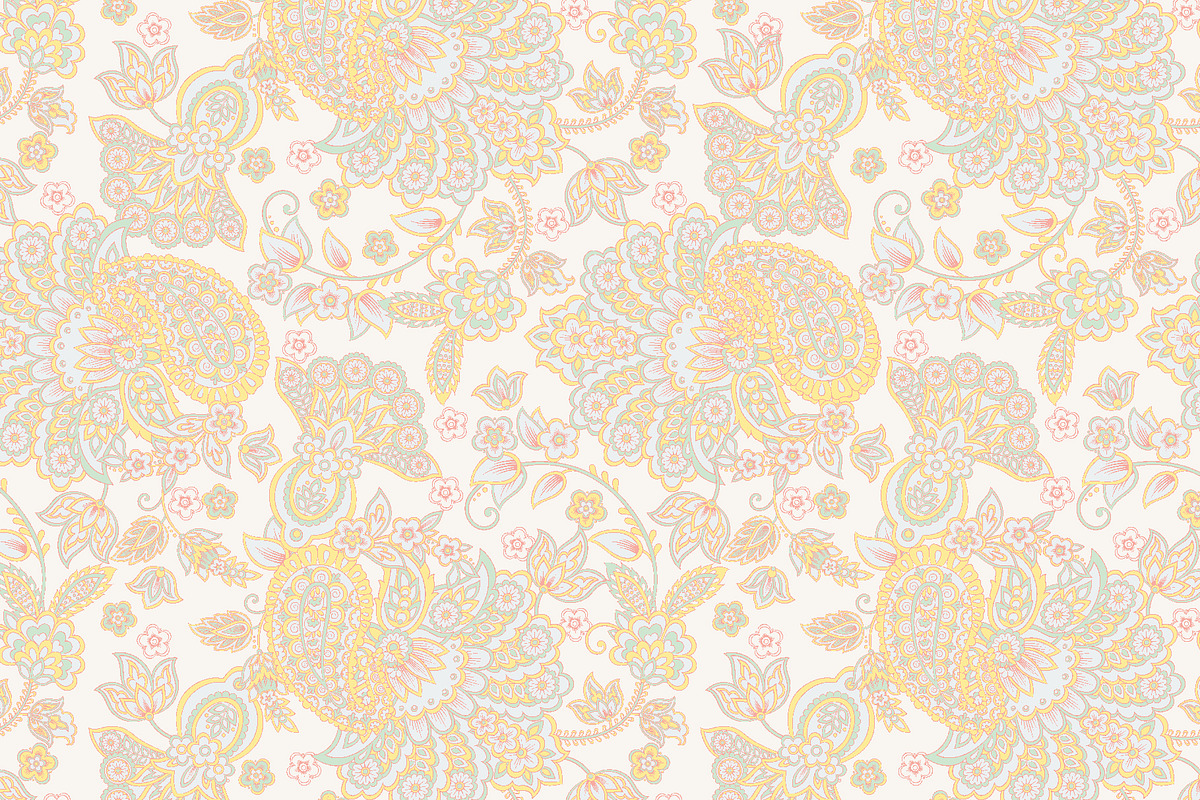 Damask paisley seamless patterns, a Pattern Graphic by antalogiya (Photo 5 of 5)