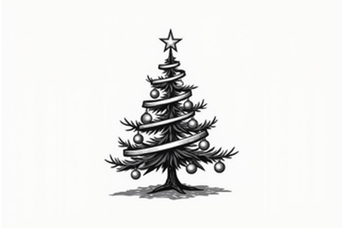 Holiday Window Christmas Tree Bundle, an Illustration by Amazin_art (Photo 3 of 21)