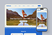 Yoga Studio Figma Landing Page, a Landing Page Template by Supanium Studio (Thumbnail 3 of 5)