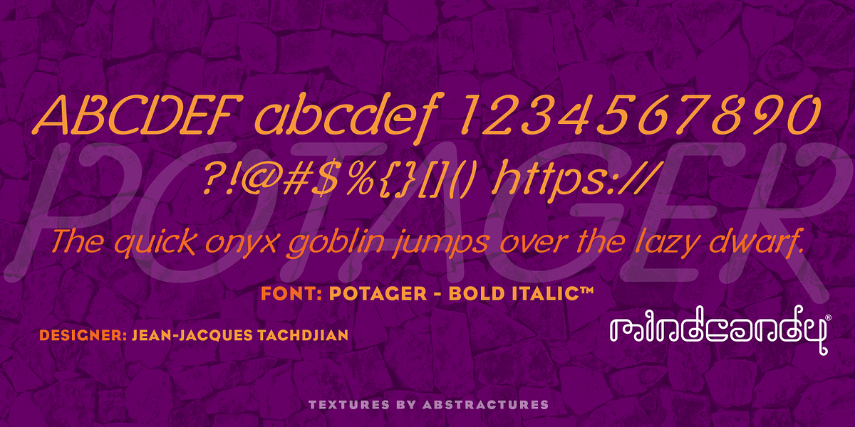 Potager™, a Sans Serif Font by MINDCANDY (Photo 4 of 5)