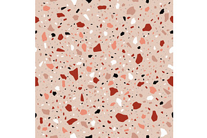 Brown and maroon terrazzo mosaic, a Texture Illustration by Buch&Bee