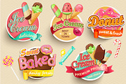 Sweet symbols and icons., a Food Illustration by tanda_V (Thumbnail 3 of 4)