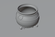 3D Iron Cauldron Medieval, an Object 3D Model by Dudukbersama (Thumbnail 2 of 2)
