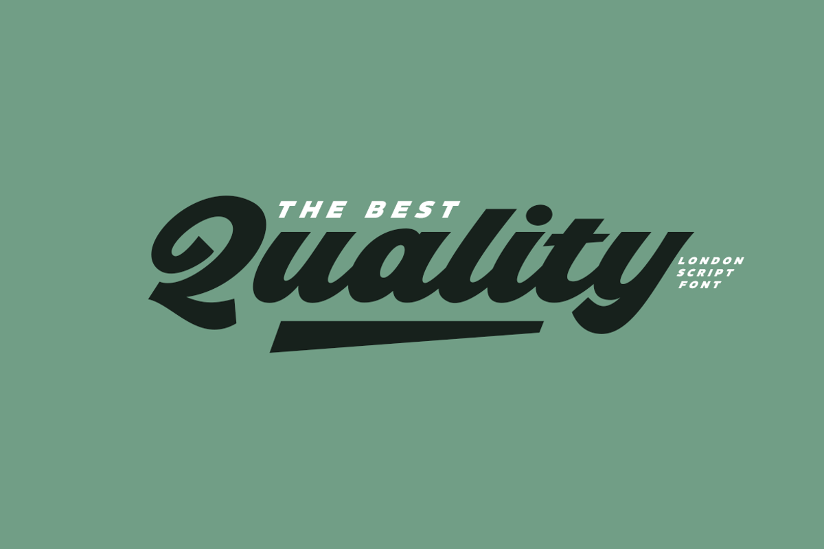 London Script || Retro Bold Font, a Script Font by Rochart (Photo 11 of 12)