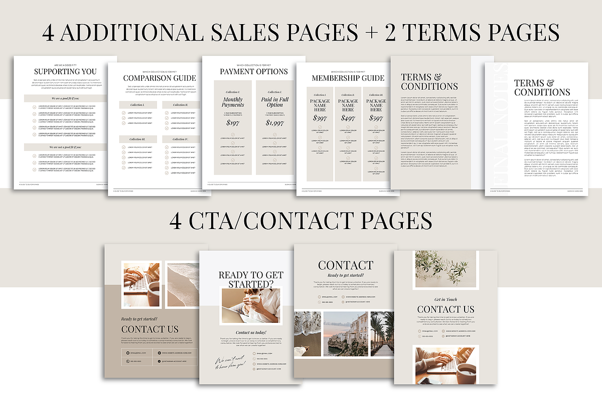 Neutral Client Inquiry Brochure, a Marketing Template by Admire Design (Photo 19 of 19)