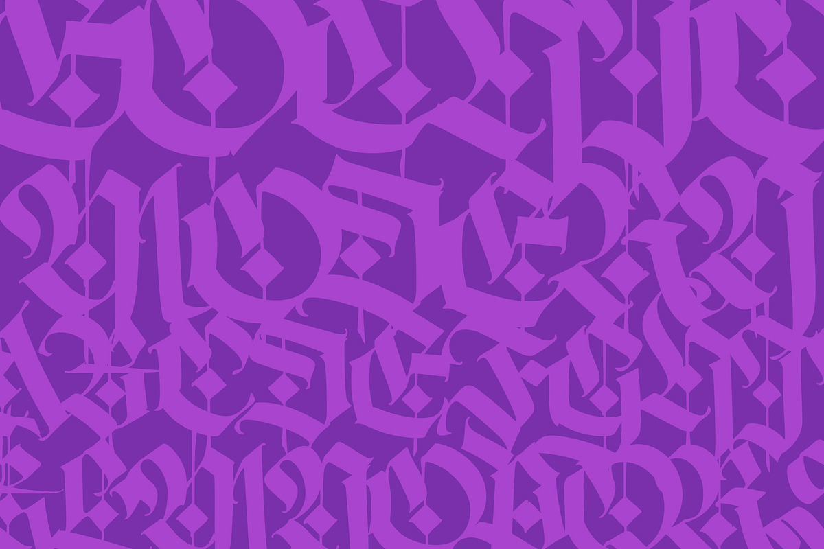 Gothic vector letters, an Object Graphic by GeekClick (Photo 7 of 7)