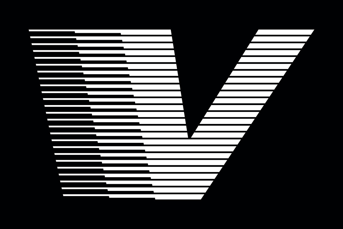 Letter V speed motion lines logo, a Branding & Logo Template by Leksono (Photo 2 of 2)