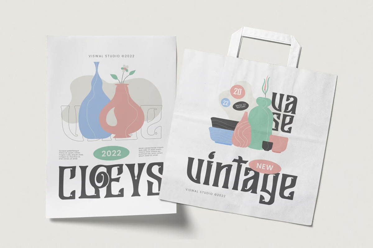 Aciles - Vintage Font, a Blackletter Font by Viswal Studio (Photo 2 of 6)