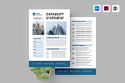 Capability Statement | Canva & Word, a Flyer Template by Leaflove (Thumbnail 1 of 5)