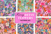 Fairy Ditsy Floral Patterns, a Pattern Graphic by Ninterints (Thumbnail 1 of 19)