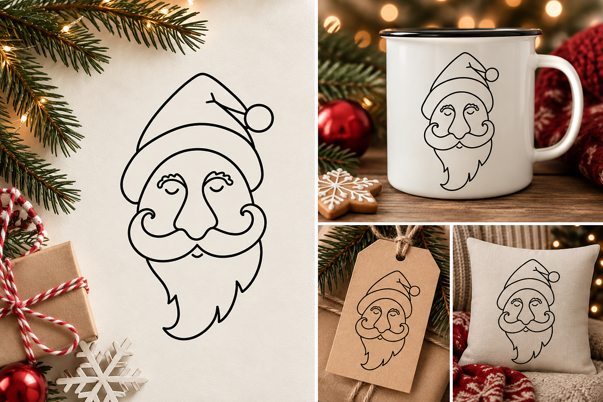 Christmas and Happy New Year Set, a Decorative Illustration by Lena Kedrova (Photo 9 of 11)