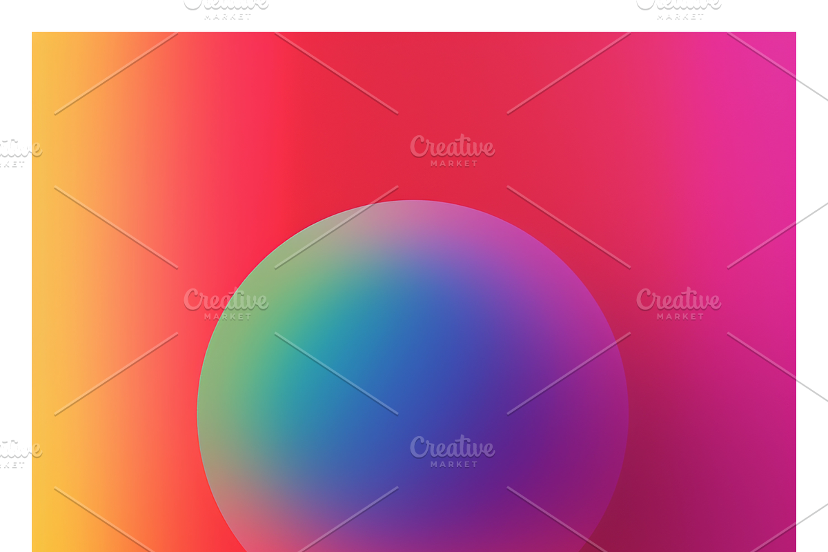 Rare Co - Rainbow Gradient Spheres, a Background Graphic by milatovar (Photo 15 of 17)