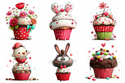 Easter CupCake Clipart Bundle, an Illustration by Daily.Designs (Thumbnail 5 of 8)