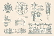 Vintage Blueprints Collection, an Object Graphic by Graphic Goods (Thumbnail 10 of 12)
