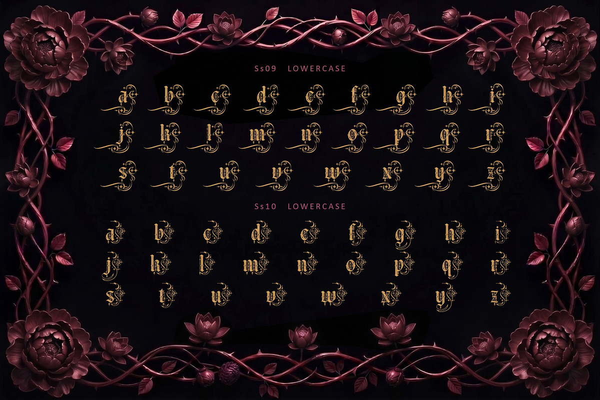 Gothica Sanctora Typeface, a Blackletter Font by alit design (Photo 9 of 18)