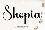 Shopia, a Handwritten Font by InermediaSTUDIO (Thumbnail 1 of 8)