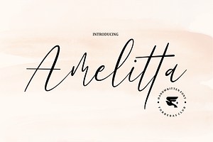 Amelitta Script Handwritten Font