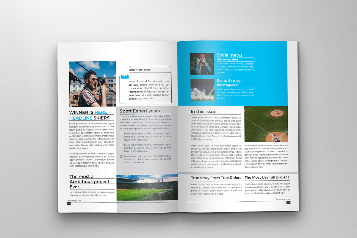 American Football Magazine Template, a Magazine Template by obidullah_01 (Photo 3 of 14)